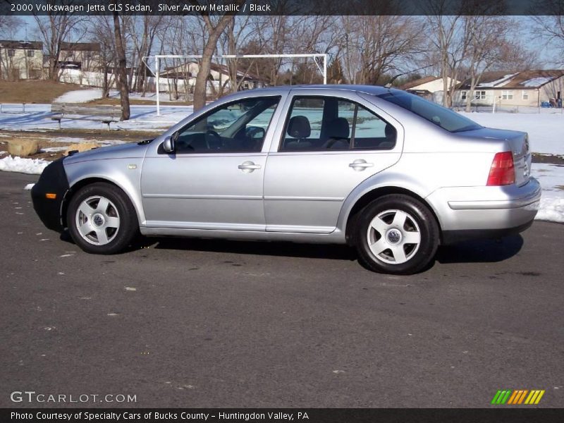 Silver Arrow Metallic / Black 2000 Volkswagen Jetta GLS Sedan