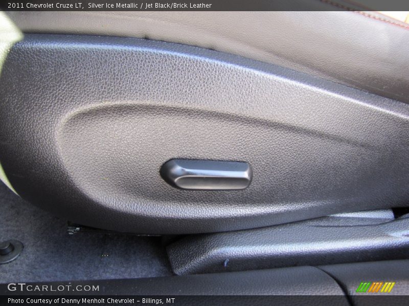 Silver Ice Metallic / Jet Black/Brick Leather 2011 Chevrolet Cruze LT