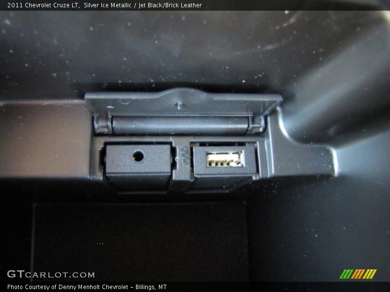 Silver Ice Metallic / Jet Black/Brick Leather 2011 Chevrolet Cruze LT