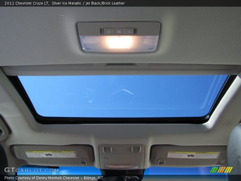 Silver Ice Metallic / Jet Black/Brick Leather 2011 Chevrolet Cruze LT