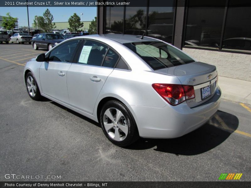 Silver Ice Metallic / Jet Black/Brick Leather 2011 Chevrolet Cruze LT