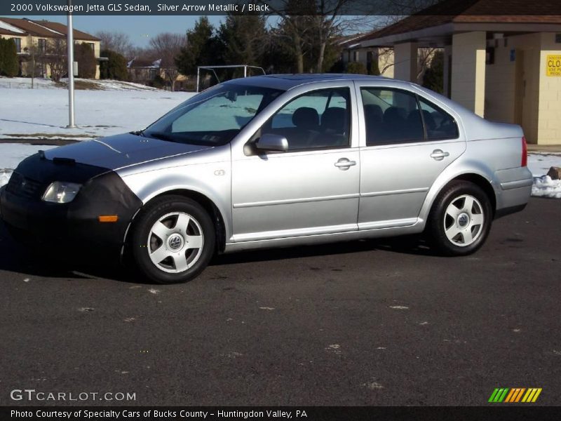 Silver Arrow Metallic / Black 2000 Volkswagen Jetta GLS Sedan