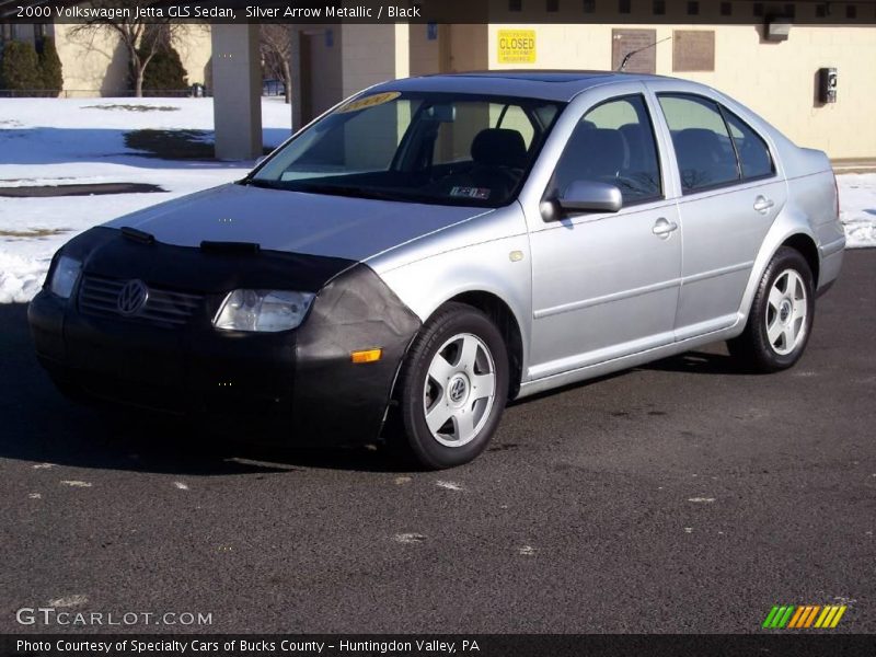 Silver Arrow Metallic / Black 2000 Volkswagen Jetta GLS Sedan