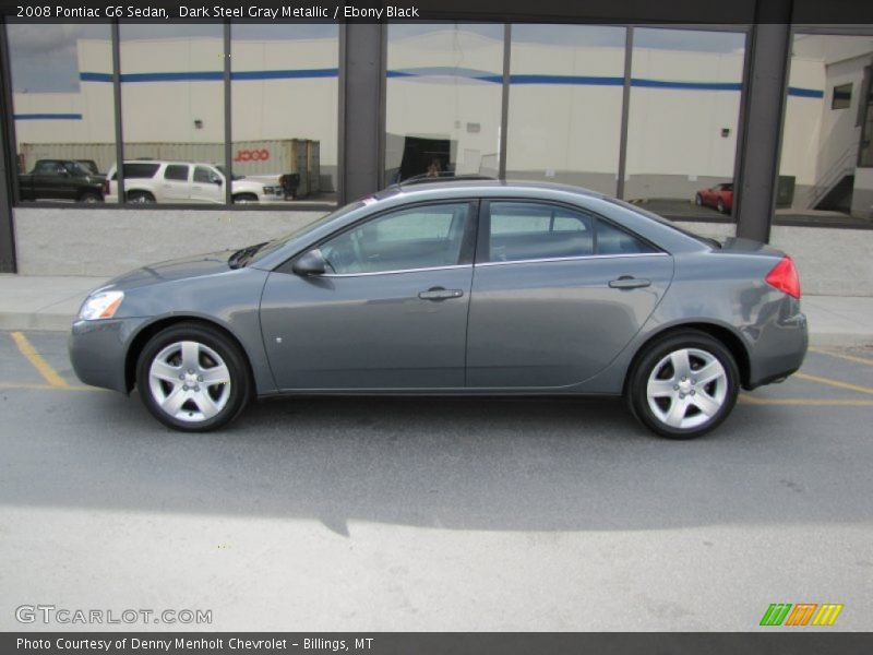 Dark Steel Gray Metallic / Ebony Black 2008 Pontiac G6 Sedan