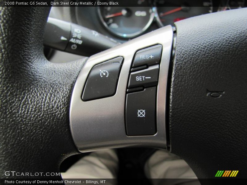 Dark Steel Gray Metallic / Ebony Black 2008 Pontiac G6 Sedan