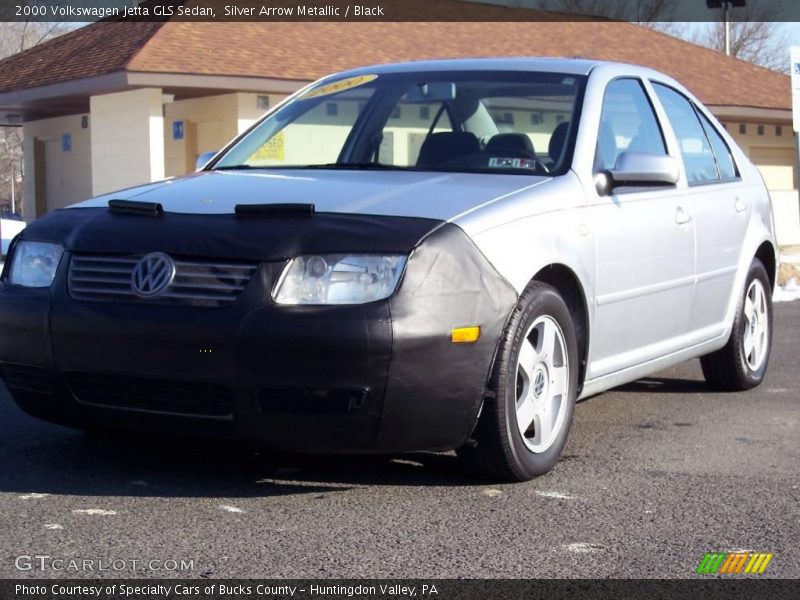 Silver Arrow Metallic / Black 2000 Volkswagen Jetta GLS Sedan