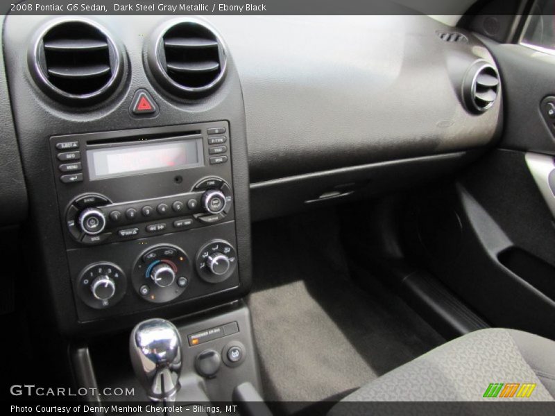 Dark Steel Gray Metallic / Ebony Black 2008 Pontiac G6 Sedan