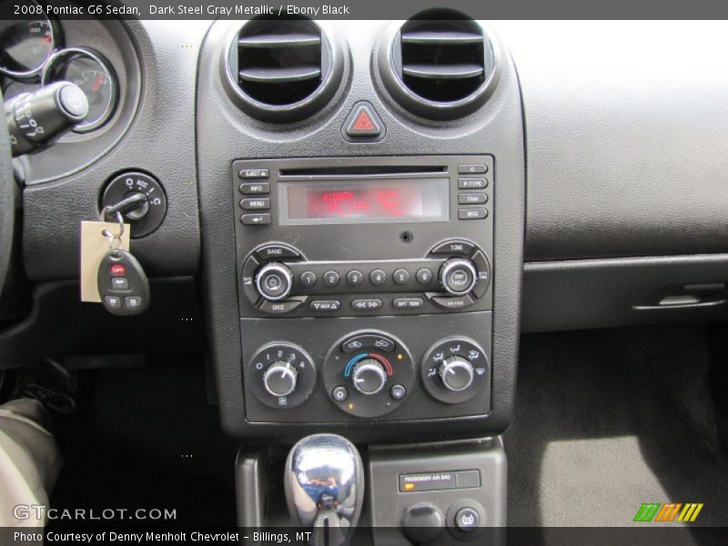 Dark Steel Gray Metallic / Ebony Black 2008 Pontiac G6 Sedan