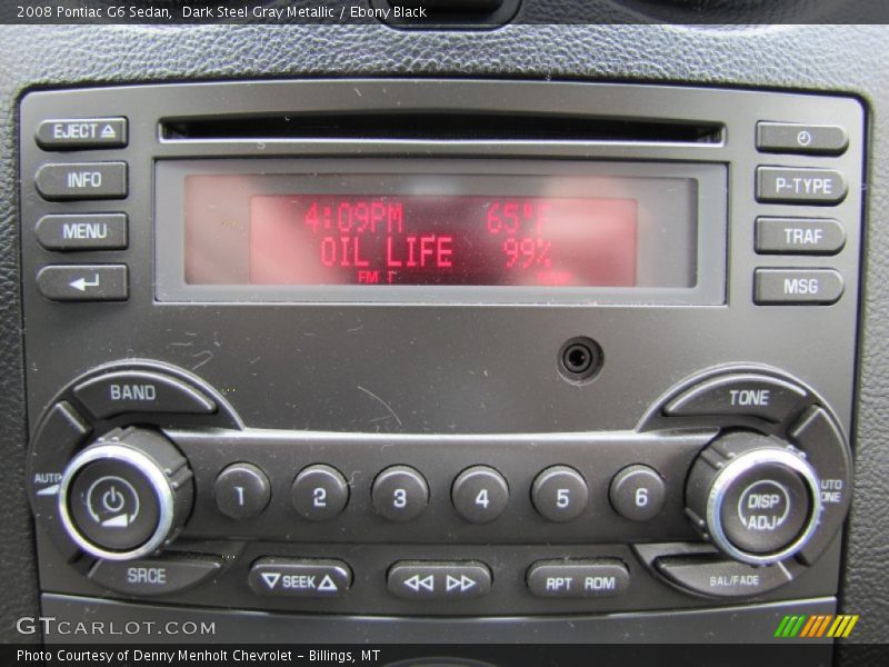 Dark Steel Gray Metallic / Ebony Black 2008 Pontiac G6 Sedan