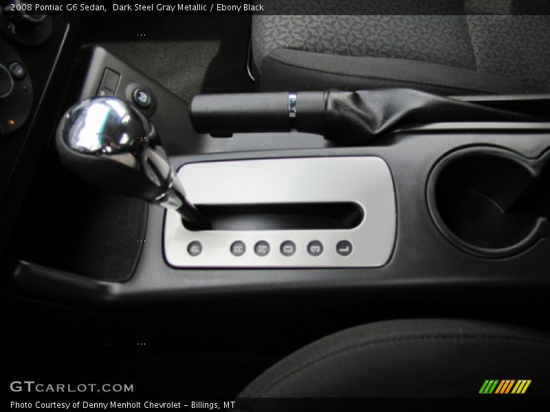 Dark Steel Gray Metallic / Ebony Black 2008 Pontiac G6 Sedan