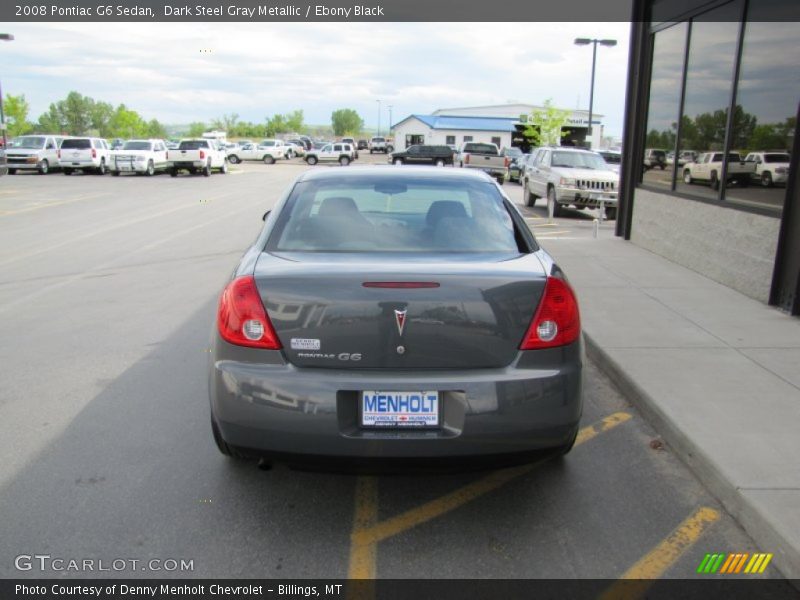 Dark Steel Gray Metallic / Ebony Black 2008 Pontiac G6 Sedan
