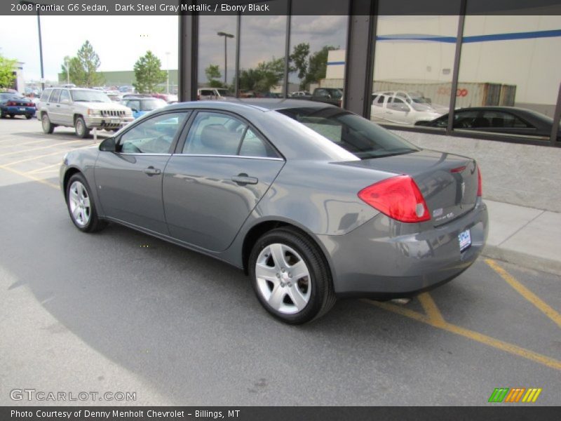 Dark Steel Gray Metallic / Ebony Black 2008 Pontiac G6 Sedan