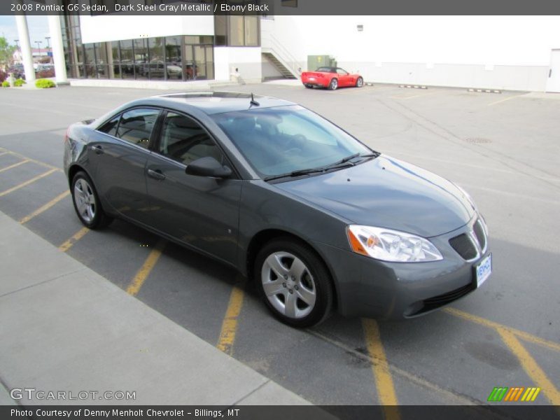 Dark Steel Gray Metallic / Ebony Black 2008 Pontiac G6 Sedan