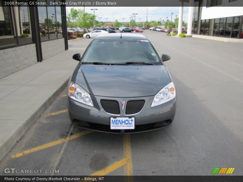 Dark Steel Gray Metallic / Ebony Black 2008 Pontiac G6 Sedan