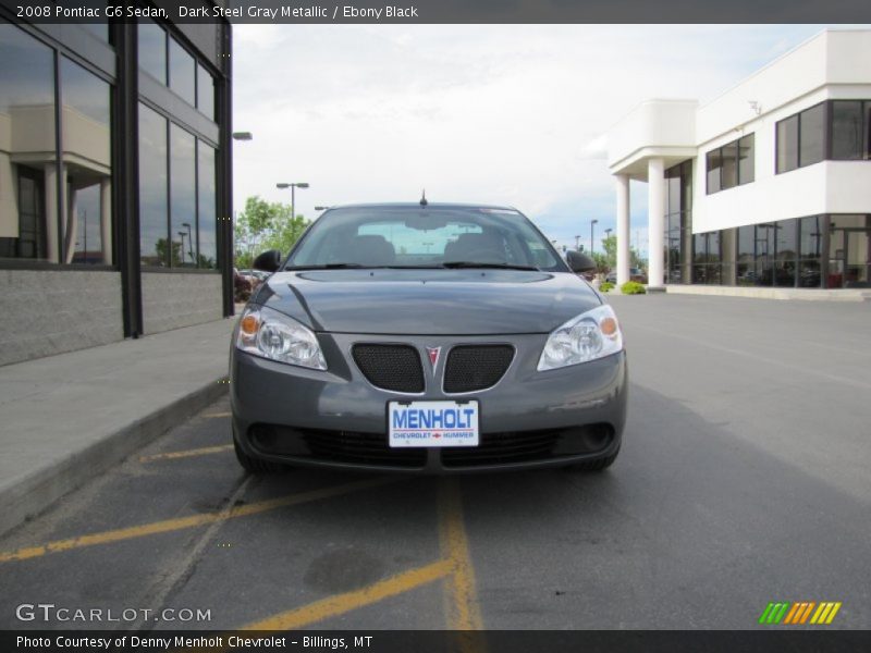 Dark Steel Gray Metallic / Ebony Black 2008 Pontiac G6 Sedan