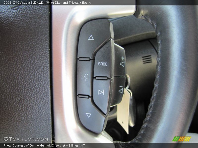 White Diamond Tricoat / Ebony 2008 GMC Acadia SLE AWD