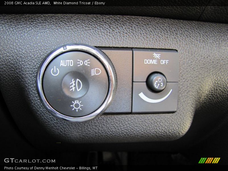 White Diamond Tricoat / Ebony 2008 GMC Acadia SLE AWD