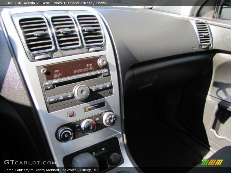 White Diamond Tricoat / Ebony 2008 GMC Acadia SLE AWD