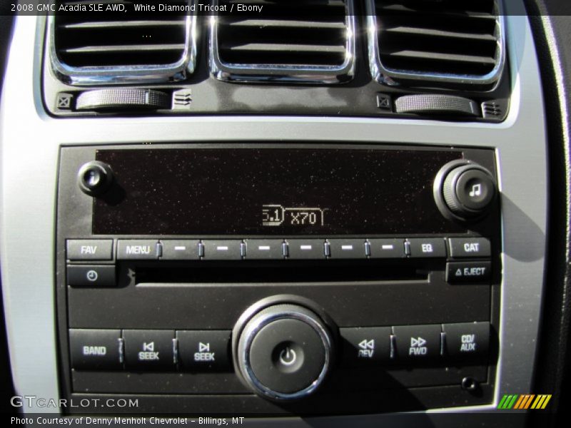 White Diamond Tricoat / Ebony 2008 GMC Acadia SLE AWD