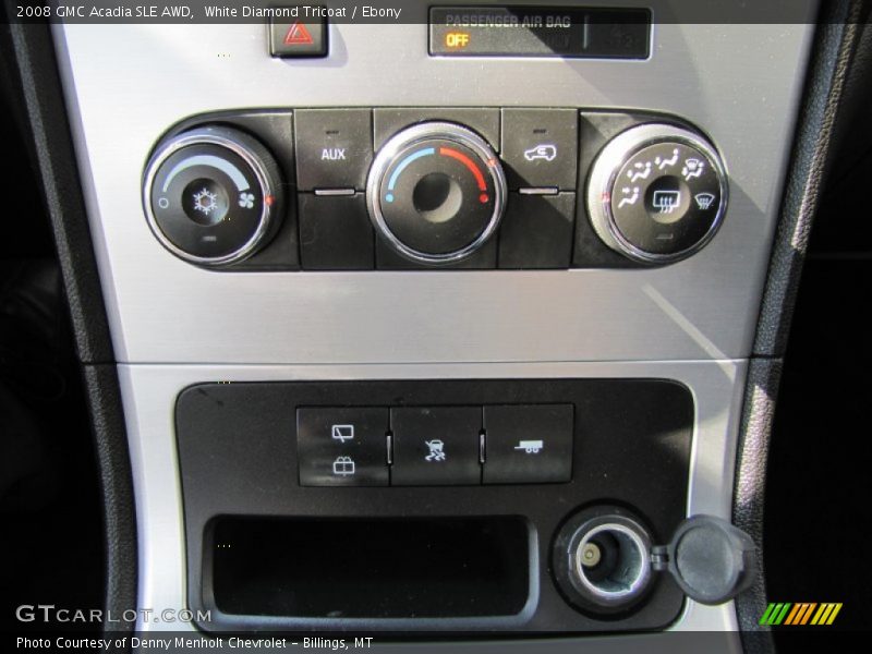 White Diamond Tricoat / Ebony 2008 GMC Acadia SLE AWD