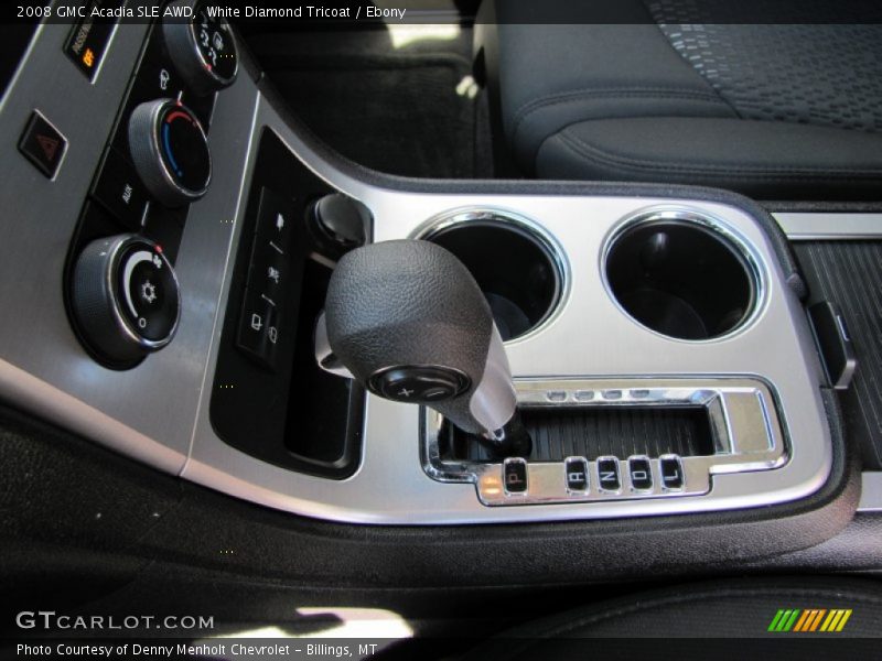 White Diamond Tricoat / Ebony 2008 GMC Acadia SLE AWD