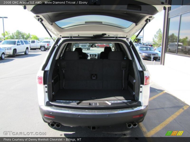 White Diamond Tricoat / Ebony 2008 GMC Acadia SLE AWD