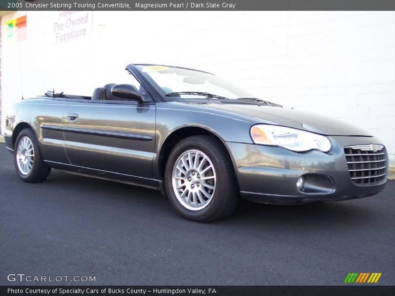 Magnesium Pearl / Dark Slate Gray 2005 Chrysler Sebring Touring Convertible