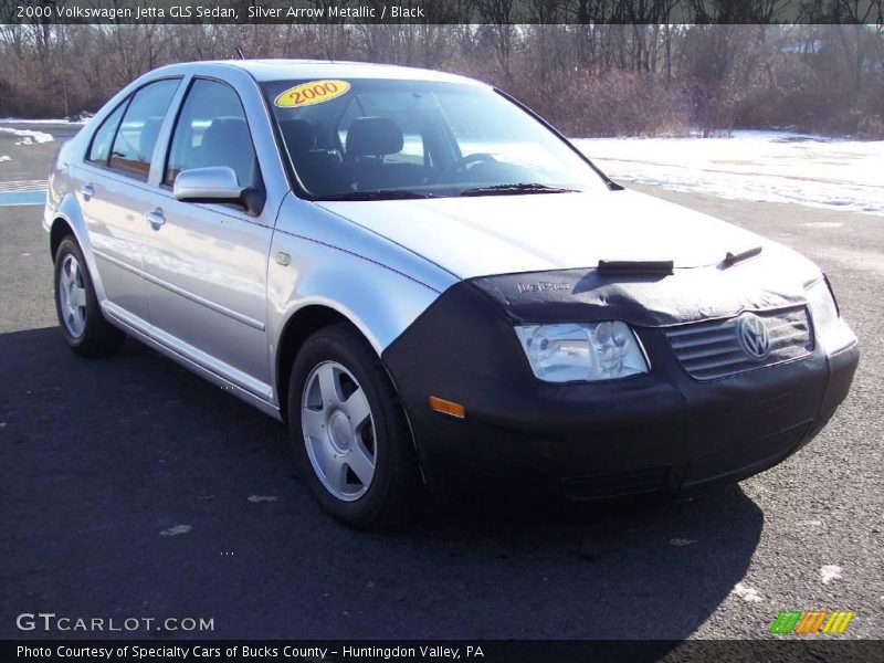 Silver Arrow Metallic / Black 2000 Volkswagen Jetta GLS Sedan