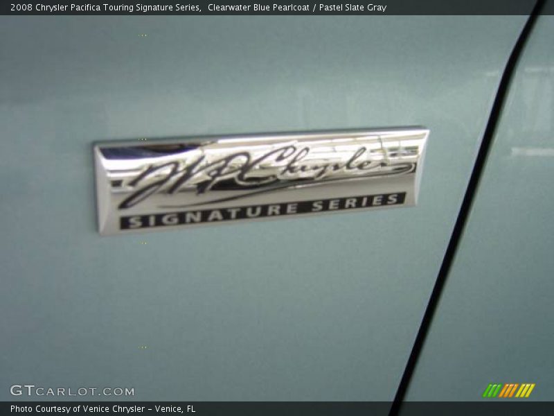 Clearwater Blue Pearlcoat / Pastel Slate Gray 2008 Chrysler Pacifica Touring Signature Series