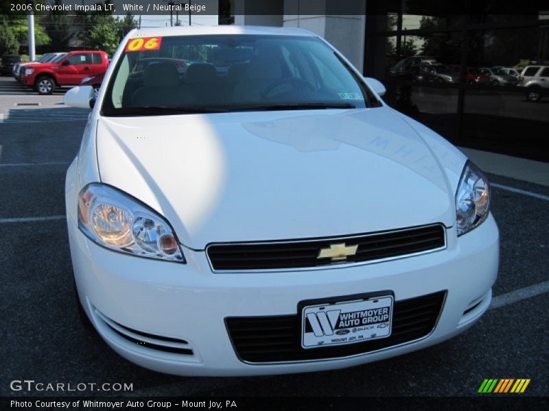 White / Neutral Beige 2006 Chevrolet Impala LT