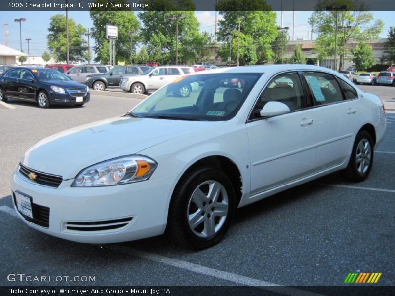 White / Neutral Beige 2006 Chevrolet Impala LT