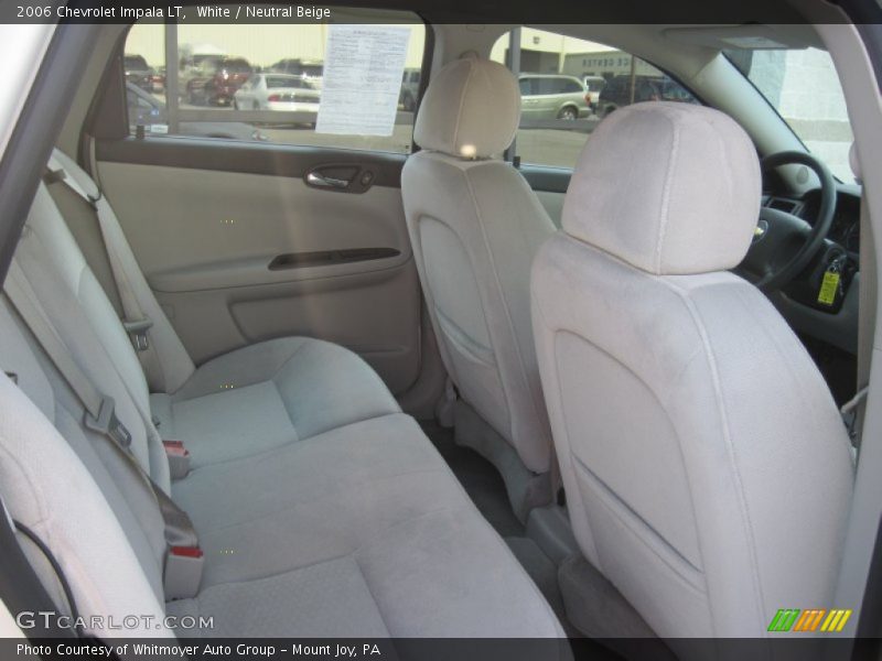 White / Neutral Beige 2006 Chevrolet Impala LT
