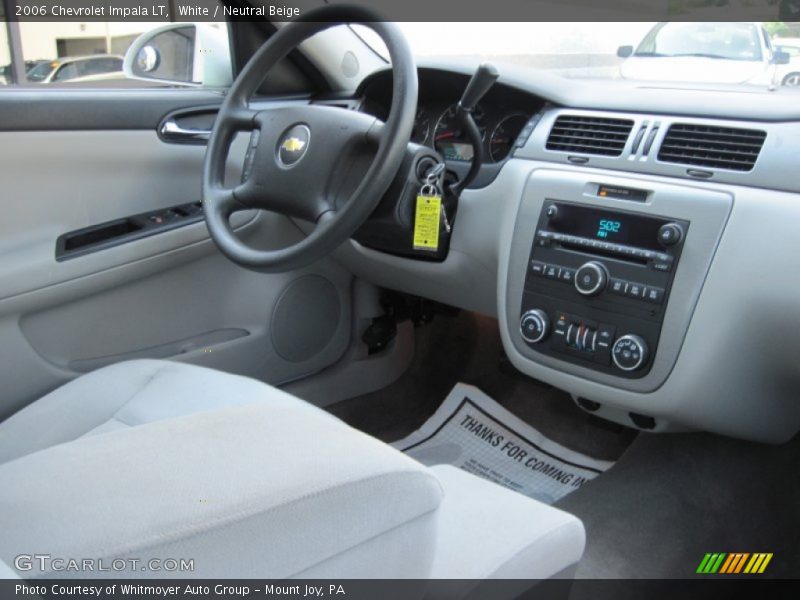 White / Neutral Beige 2006 Chevrolet Impala LT