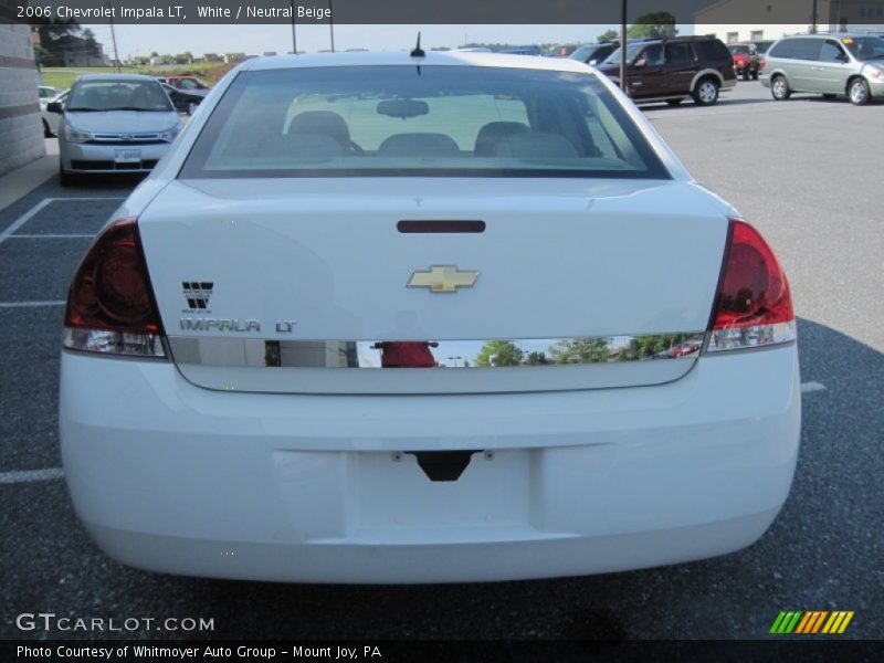 White / Neutral Beige 2006 Chevrolet Impala LT