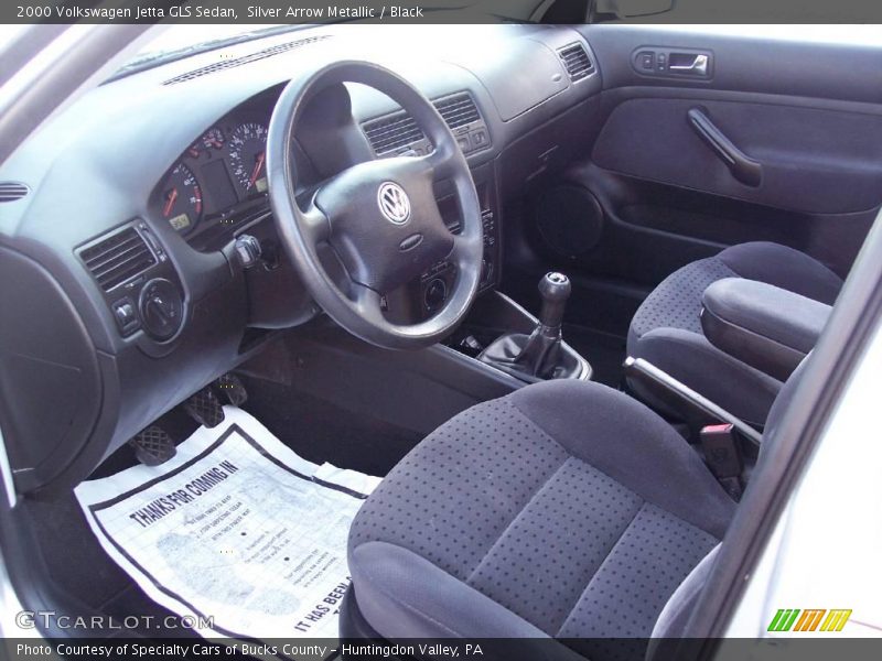 Silver Arrow Metallic / Black 2000 Volkswagen Jetta GLS Sedan