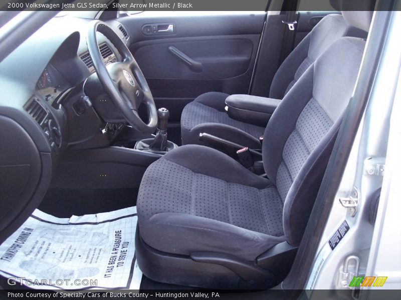 Silver Arrow Metallic / Black 2000 Volkswagen Jetta GLS Sedan