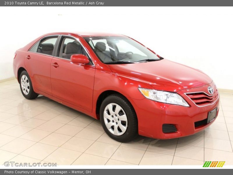 Barcelona Red Metallic / Ash Gray 2010 Toyota Camry LE