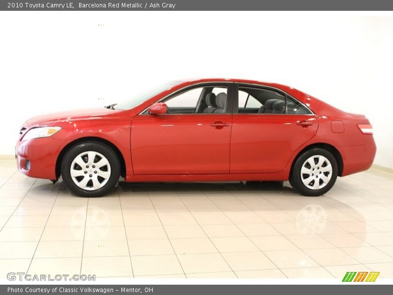 Barcelona Red Metallic / Ash Gray 2010 Toyota Camry LE