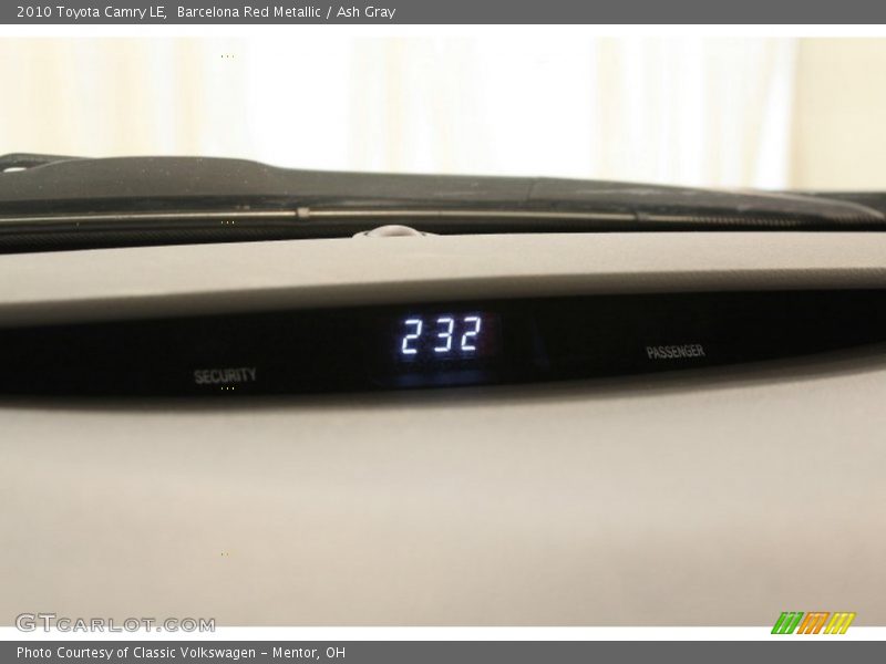 Barcelona Red Metallic / Ash Gray 2010 Toyota Camry LE