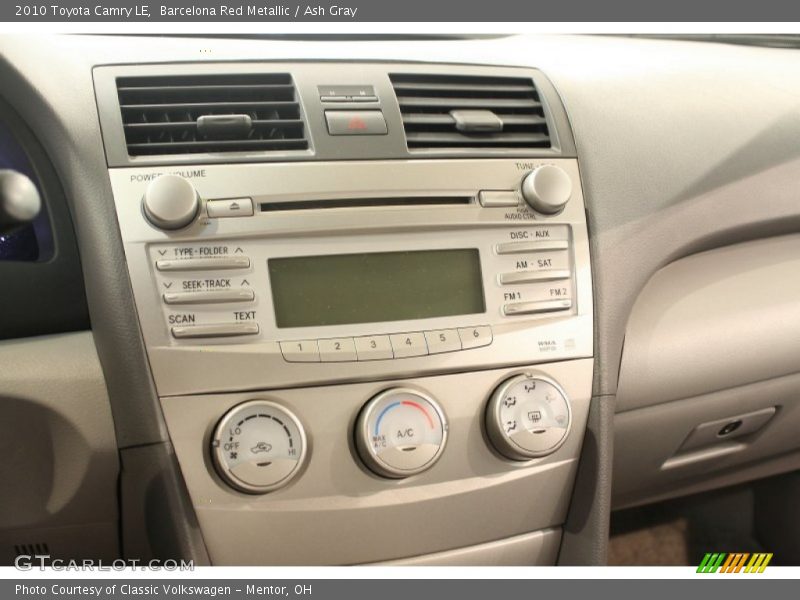 Barcelona Red Metallic / Ash Gray 2010 Toyota Camry LE