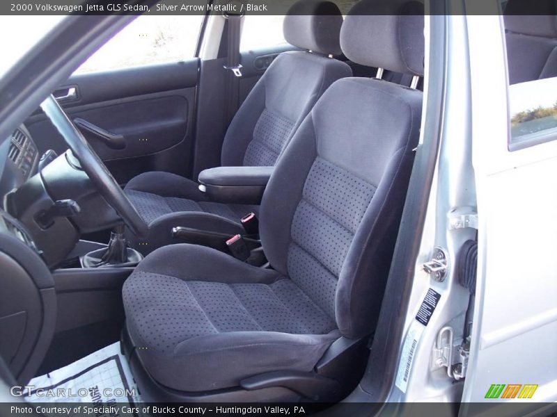 Silver Arrow Metallic / Black 2000 Volkswagen Jetta GLS Sedan