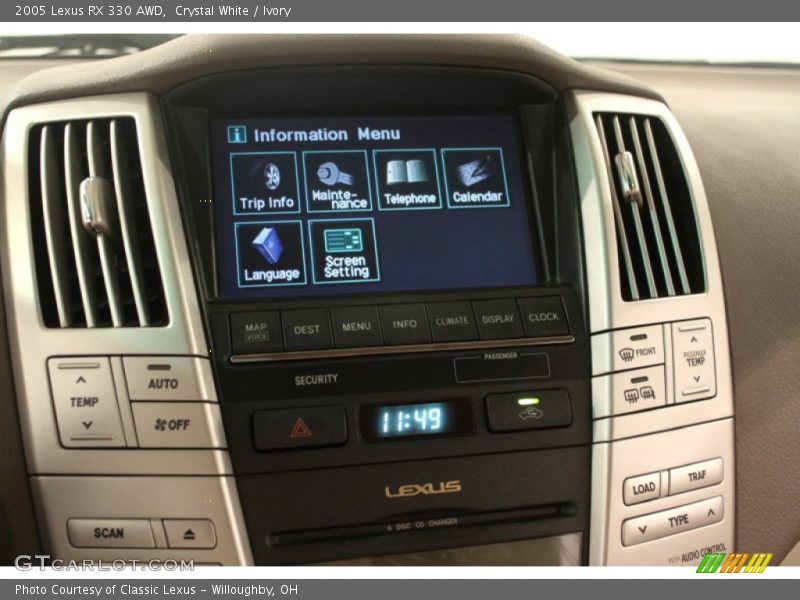 Crystal White / Ivory 2005 Lexus RX 330 AWD