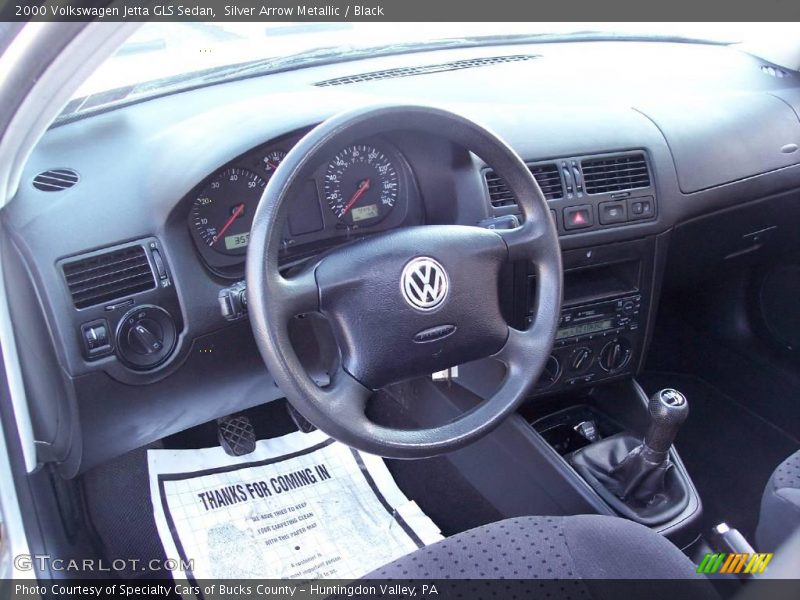 Silver Arrow Metallic / Black 2000 Volkswagen Jetta GLS Sedan