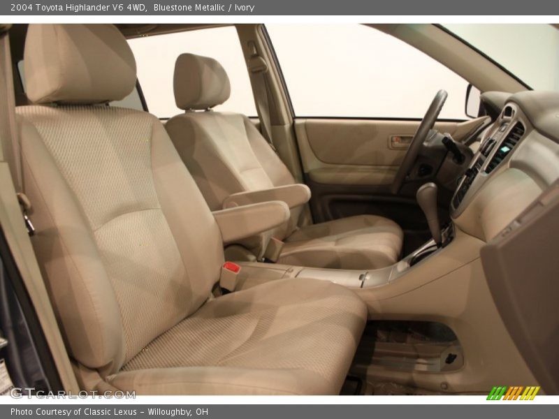 Bluestone Metallic / Ivory 2004 Toyota Highlander V6 4WD