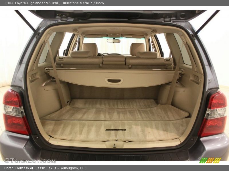 Bluestone Metallic / Ivory 2004 Toyota Highlander V6 4WD