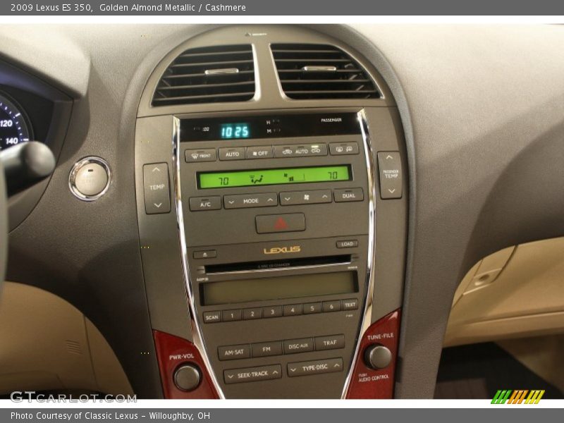 Golden Almond Metallic / Cashmere 2009 Lexus ES 350