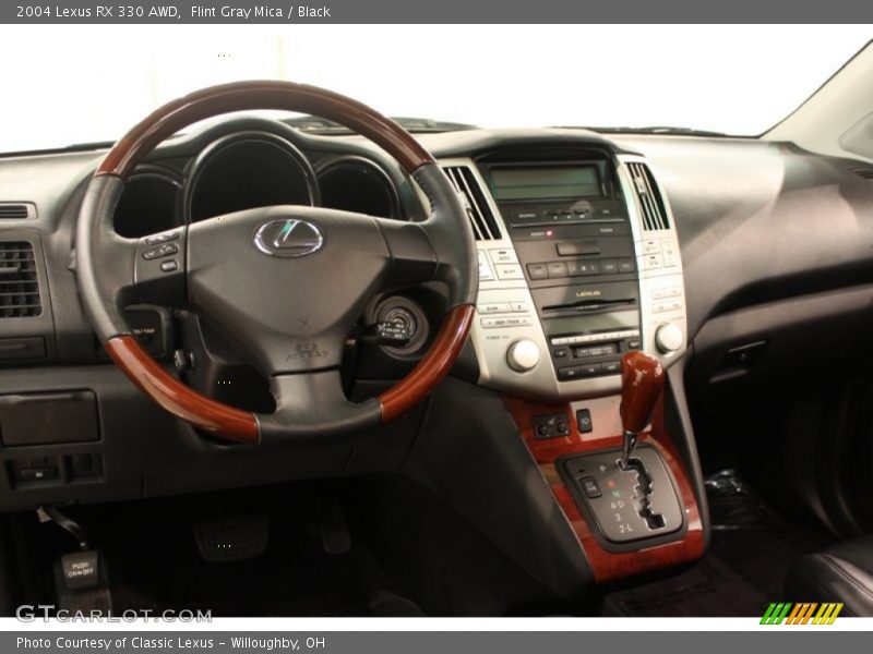 Flint Gray Mica / Black 2004 Lexus RX 330 AWD