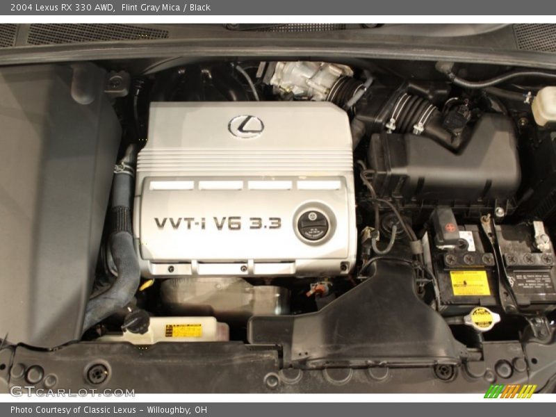 Flint Gray Mica / Black 2004 Lexus RX 330 AWD