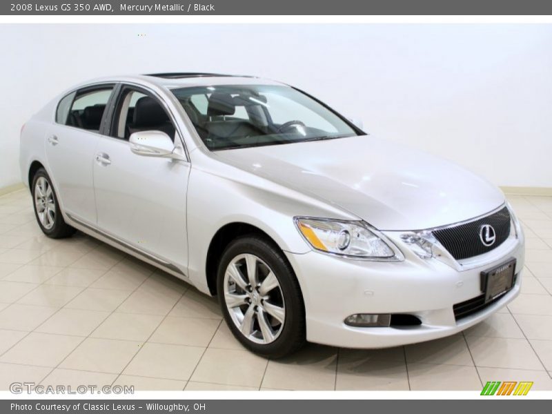 Mercury Metallic / Black 2008 Lexus GS 350 AWD