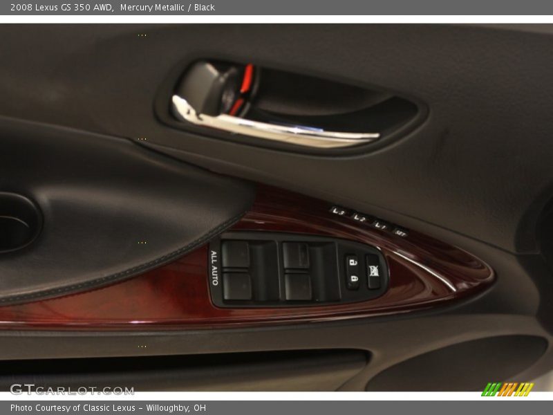 Mercury Metallic / Black 2008 Lexus GS 350 AWD